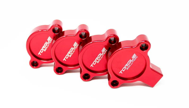 Torque Solution AVCS Cam Sensor Covers (Red): Subaru WRX 2015+ / BRZ / FR-S / GT86 / FA Engines